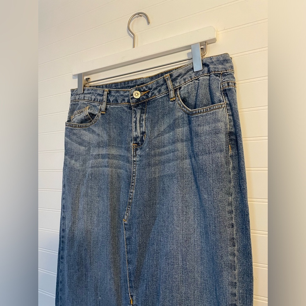 Denim Maxi Skirt